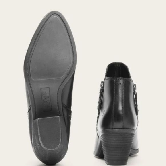 Frye Judith Zip Bootie- Black - Picture 3 of 10